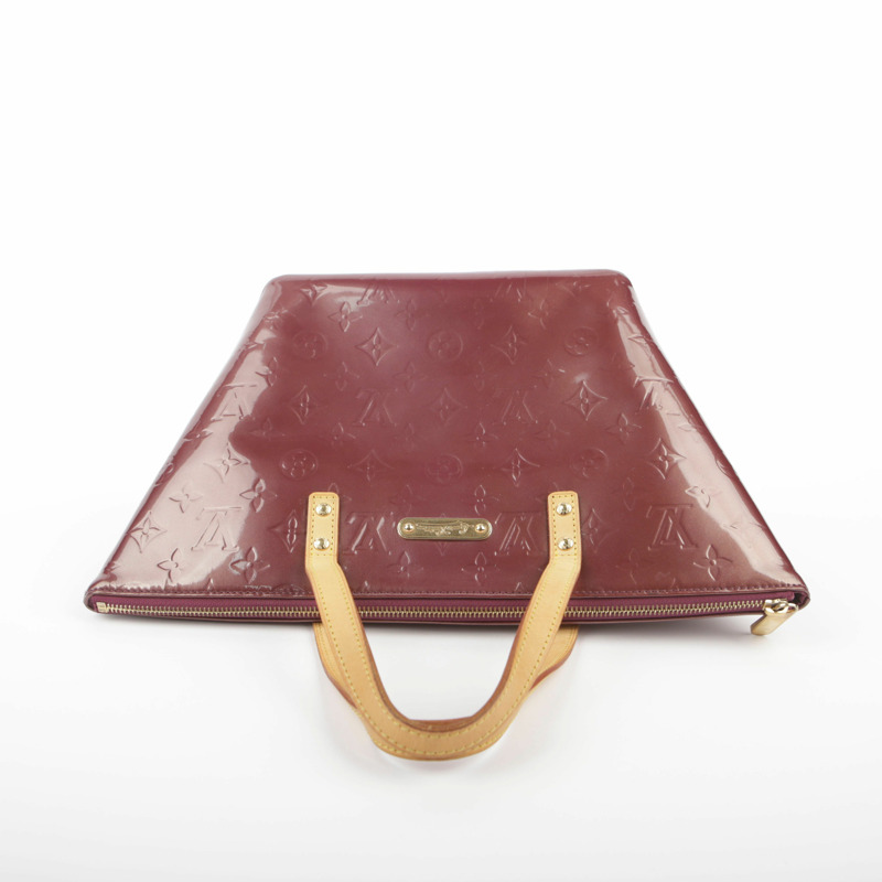 LOUIS VUITTON Monogram Vernis Amarante Bellevue 小號手提包-8