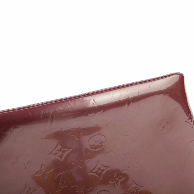 LOUIS VUITTON Monogram Vernis Amarante Bellevue 小號手提包-9