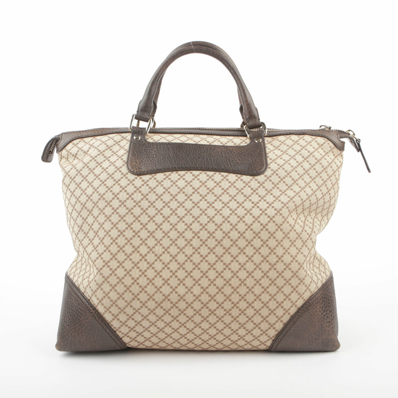 GUCCI Diamente 帆布手提包-8