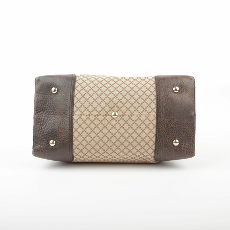 GUCCI Diamente 帆布手提包-10