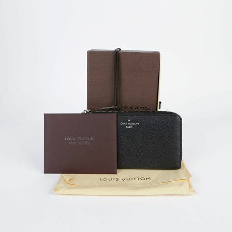 LOUIS VUITTON Comet 黑色小牛皮長皮夾