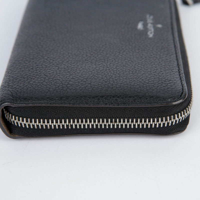 LOUIS VUITTON Comet 黑色小牛皮長皮夾-7