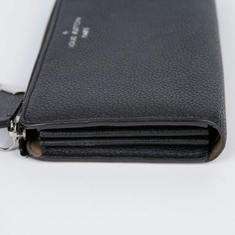 LOUIS VUITTON Comet 黑色小牛皮長皮夾-8