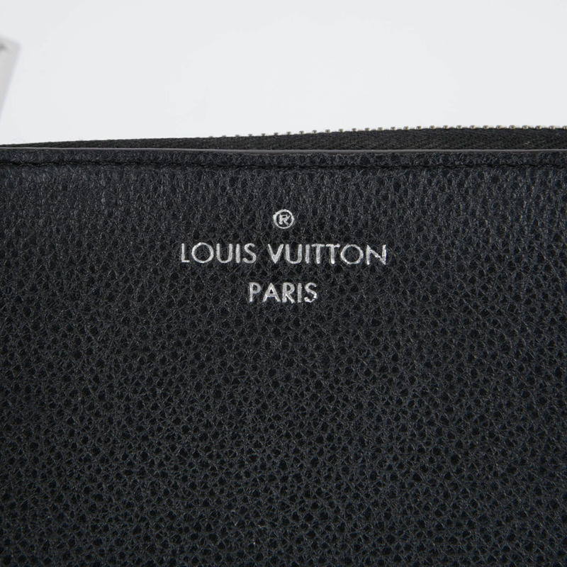 LOUIS VUITTON Comet 黑色小牛皮長皮夾-9