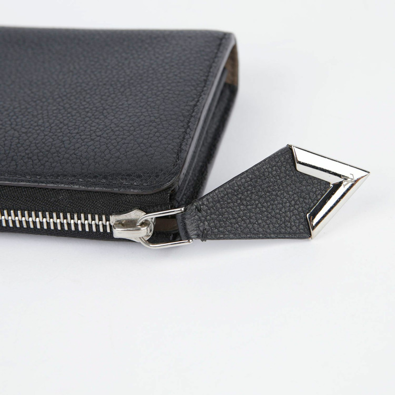 LOUIS VUITTON Comet 黑色小牛皮長皮夾-12