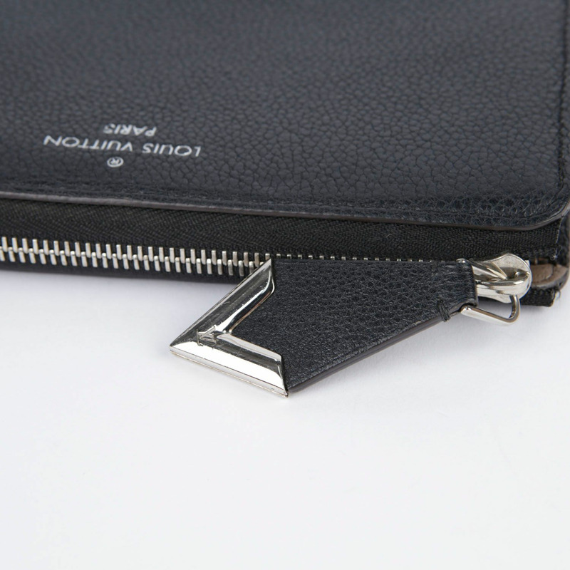 LOUIS VUITTON Comet 黑色小牛皮長皮夾-13