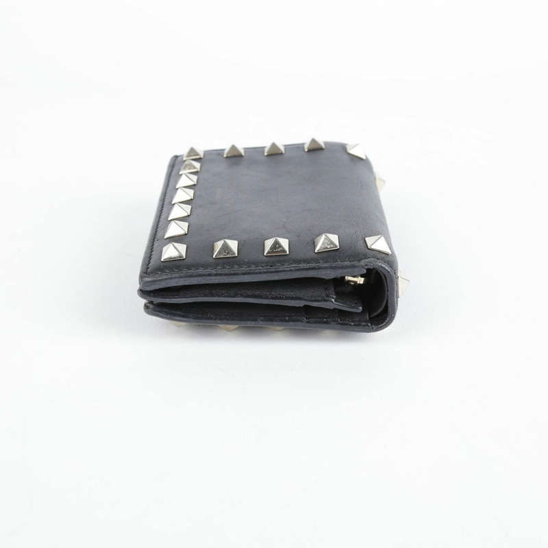 VALENTINO 黑色皮革 Rockstud 皮夾 P2P0P39-9