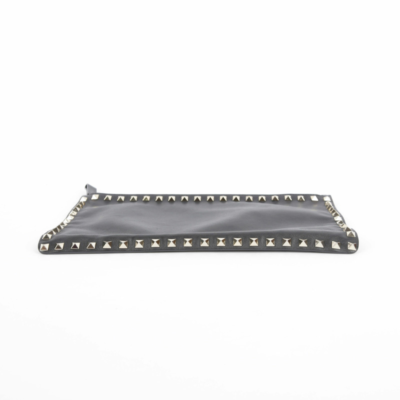 VALENTINO 黑色皮革 Rockstud 手拿包 0269-9