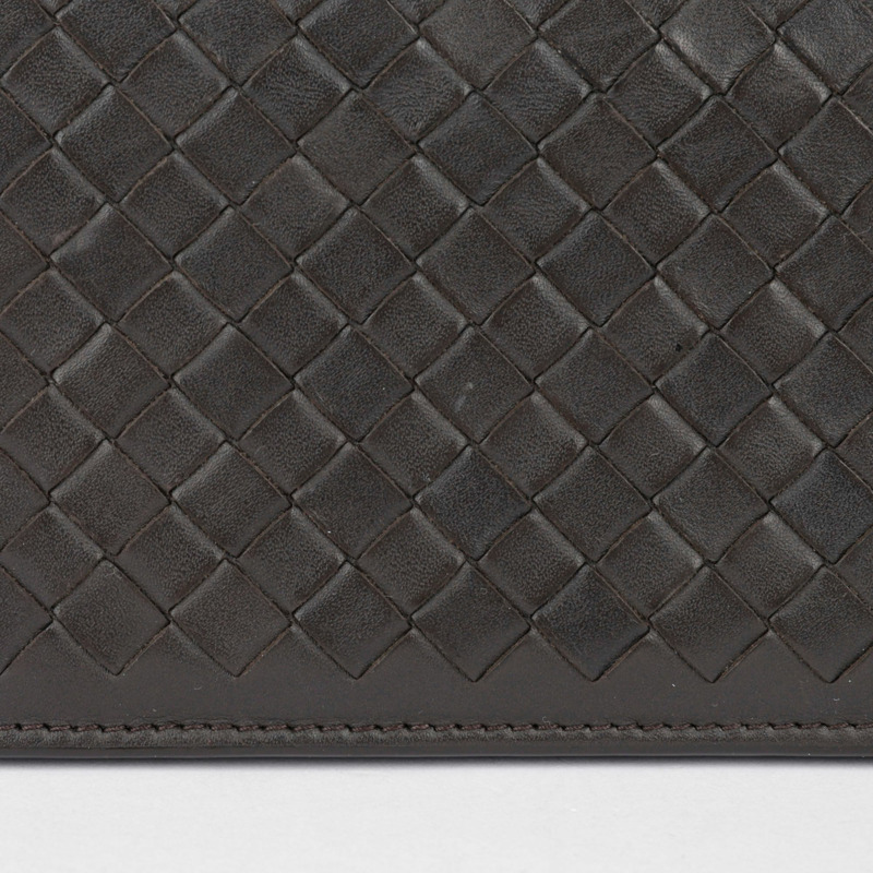 BOTTEGA VENETA 深棕色 Intrecciato 皮革 VN Continental 長皮夾-5