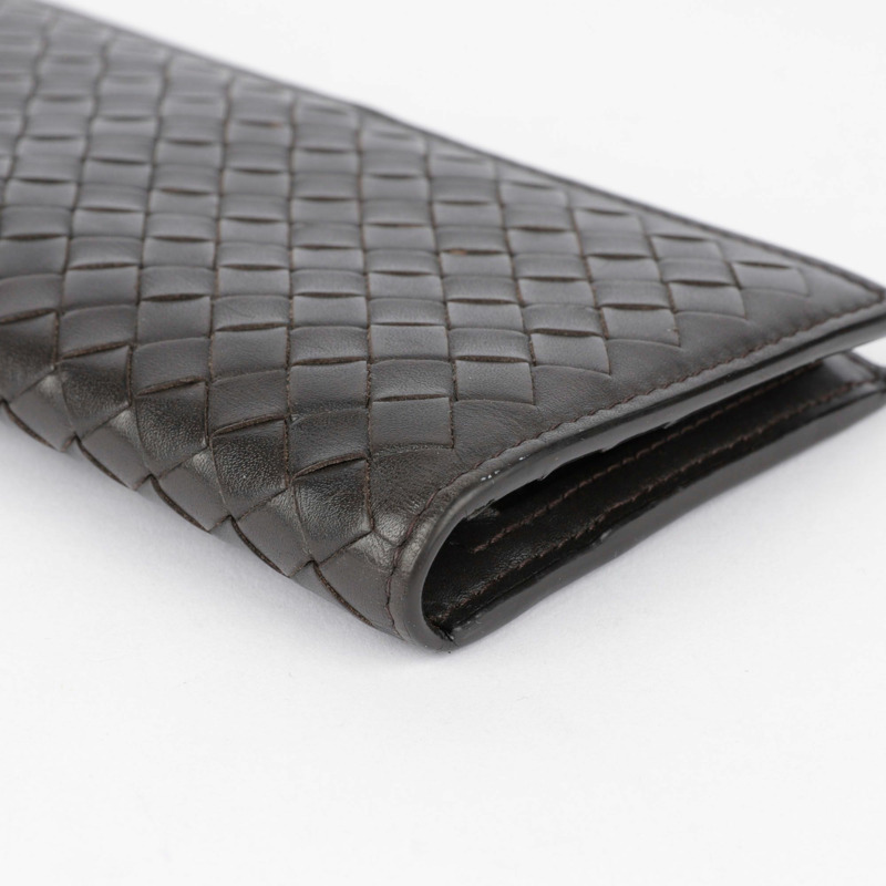 BOTTEGA VENETA 深棕色 Intrecciato 皮革 VN Continental 長皮夾-7