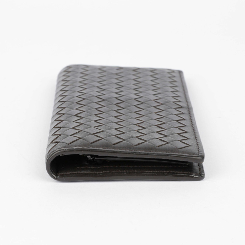 BOTTEGA VENETA 深棕色 Intrecciato 皮革 VN Continental 長皮夾-8