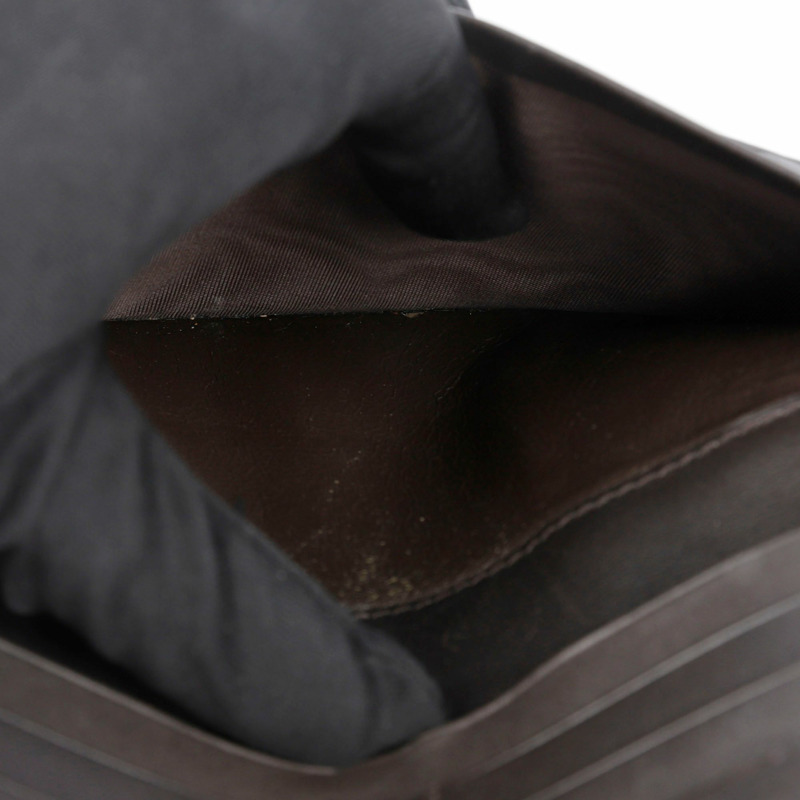 BOTTEGA VENETA 深棕色 Intrecciato 皮革 VN Continental 長皮夾-15