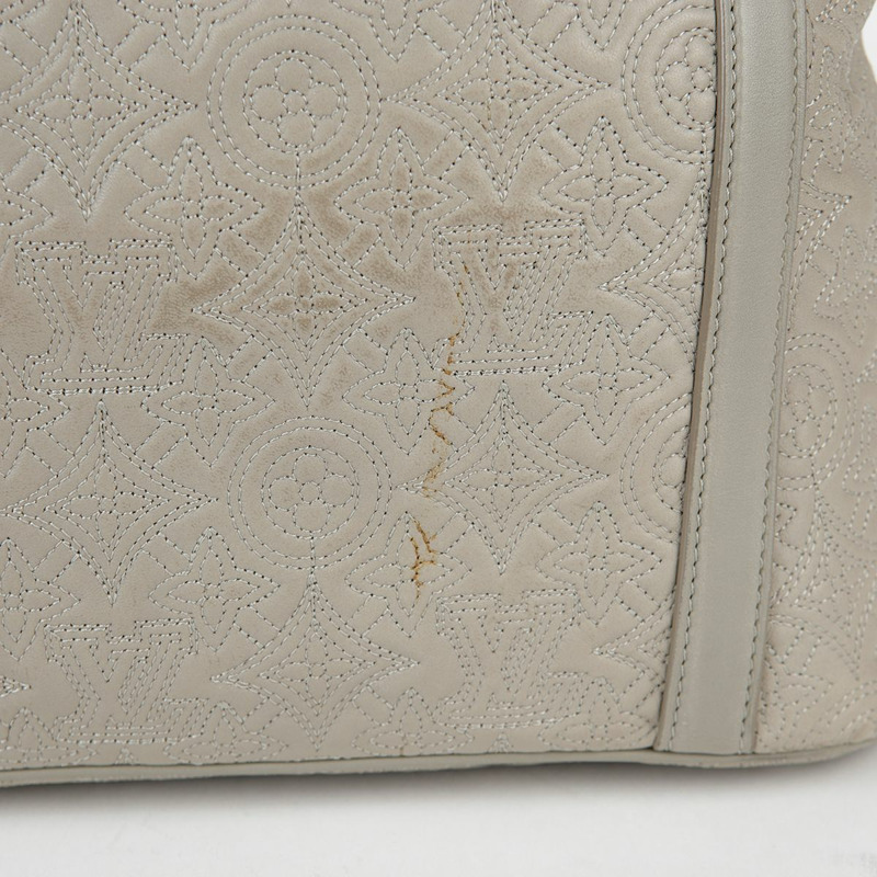 LOUIS VUITTON PM 尺寸灰色 Entelia 皮革 Xyia 托特包和單肩包-5
