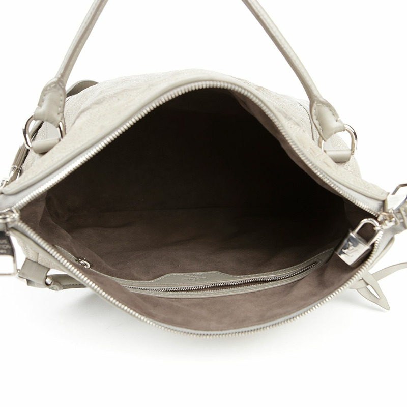 LOUIS VUITTON PM 尺寸灰色 Entelia 皮革 Xyia 托特包和單肩包-21