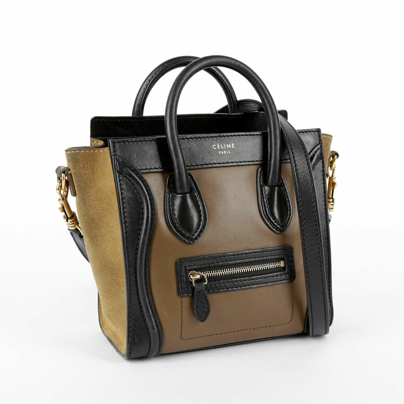 CELINE 納米多皮革行李手提包和單肩包-0