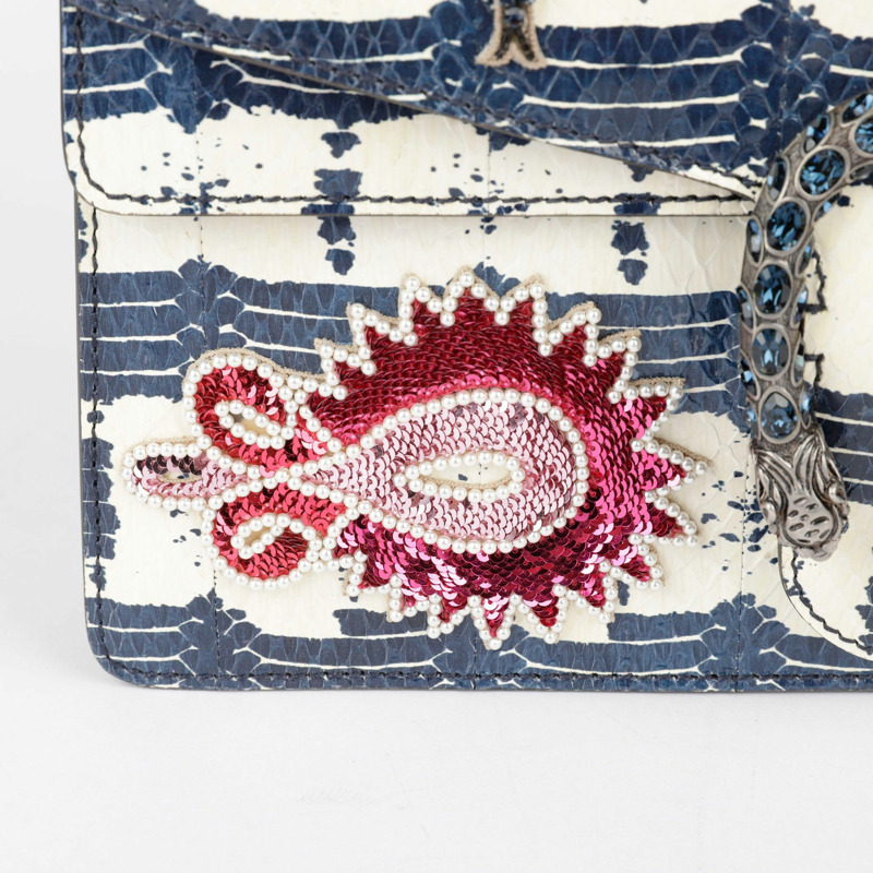 【包稅】GUCCI 中型蟒蛇紋狄俄尼索斯單肩斜挎包-3