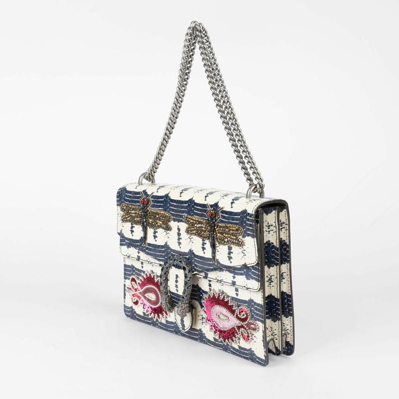 【包稅】GUCCI 中型蟒蛇紋狄俄尼索斯單肩斜挎包-4