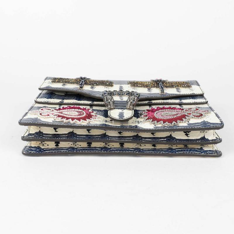 【包稅】GUCCI 中型蟒蛇紋狄俄尼索斯單肩斜挎包-11