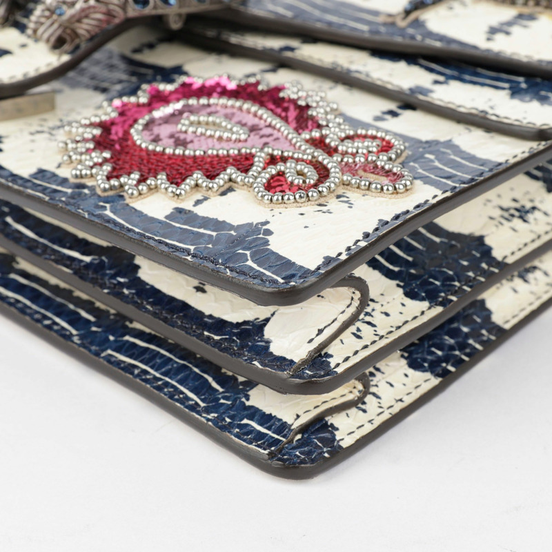 【包稅】GUCCI 中型蟒蛇紋狄俄尼索斯單肩斜挎包-12