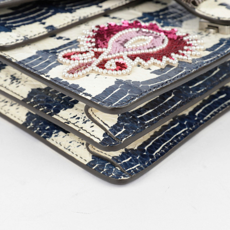 【包稅】GUCCI 中型蟒蛇紋狄俄尼索斯單肩斜挎包-13