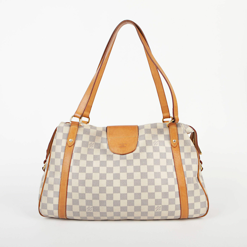 LOUIS VUITTON GM 尺寸 Damier Azur 帆布 Stresa 肩背包-6