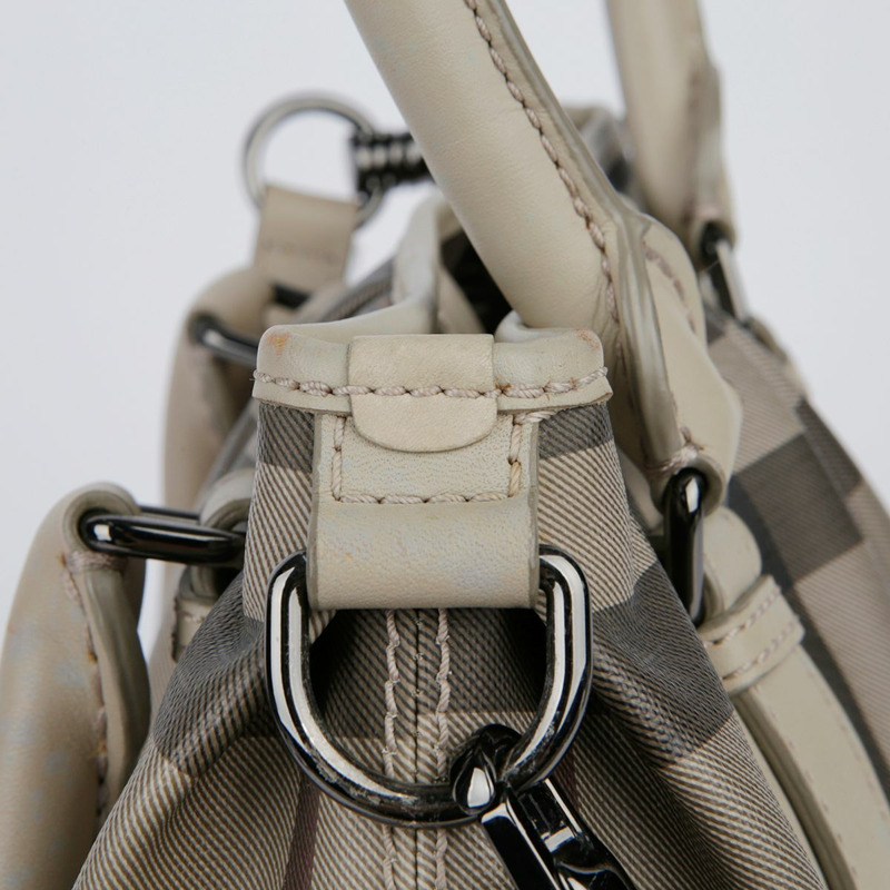 BURBERRY 米色 PVC Smoke Check Northfield 手提包-34