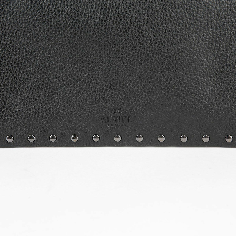 VALENTINO Rockstud 手拿包 黑色皮革 0565-4