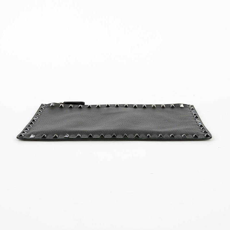 VALENTINO Rockstud 手拿包 黑色皮革 0565-11