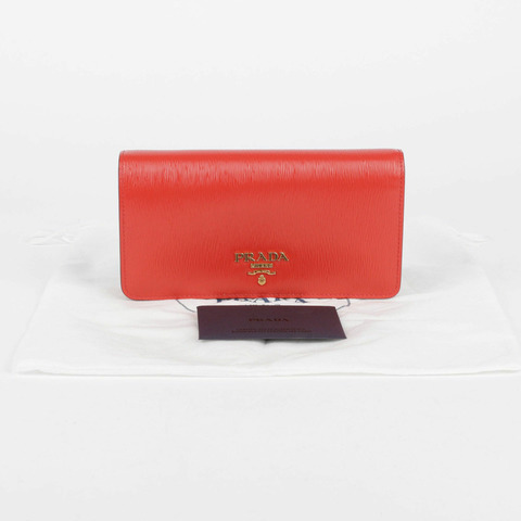 PRADA 紅色 Vitello Move WOC 斜背包