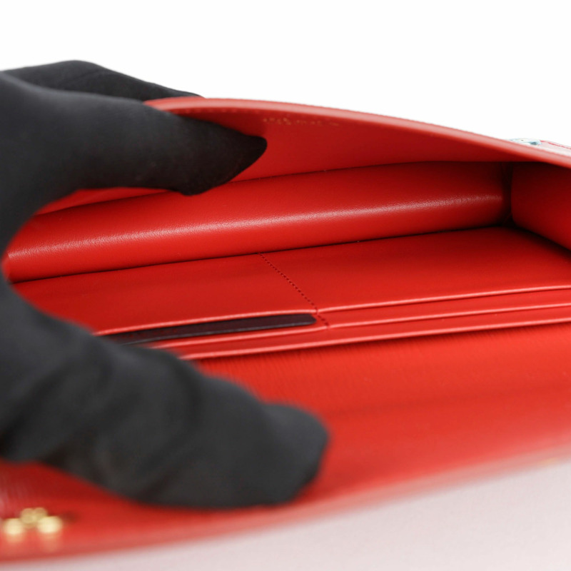 【包稅】PRADA 紅色 Vitello Move WOC 斜背包-14