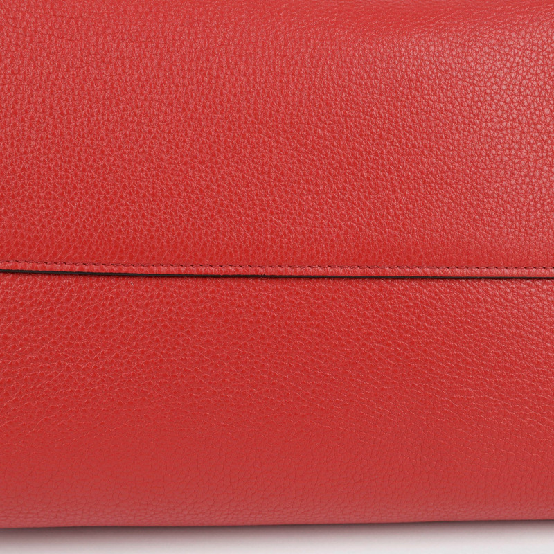 PRADA 紅色 Vitello Phoenix 皮革托特單肩包-17