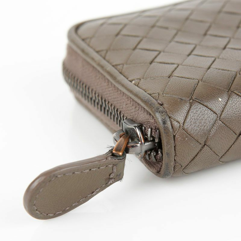 BOTTEGA VENETA Intrecciato 皮革 Zippy 零錢卡錢包-12