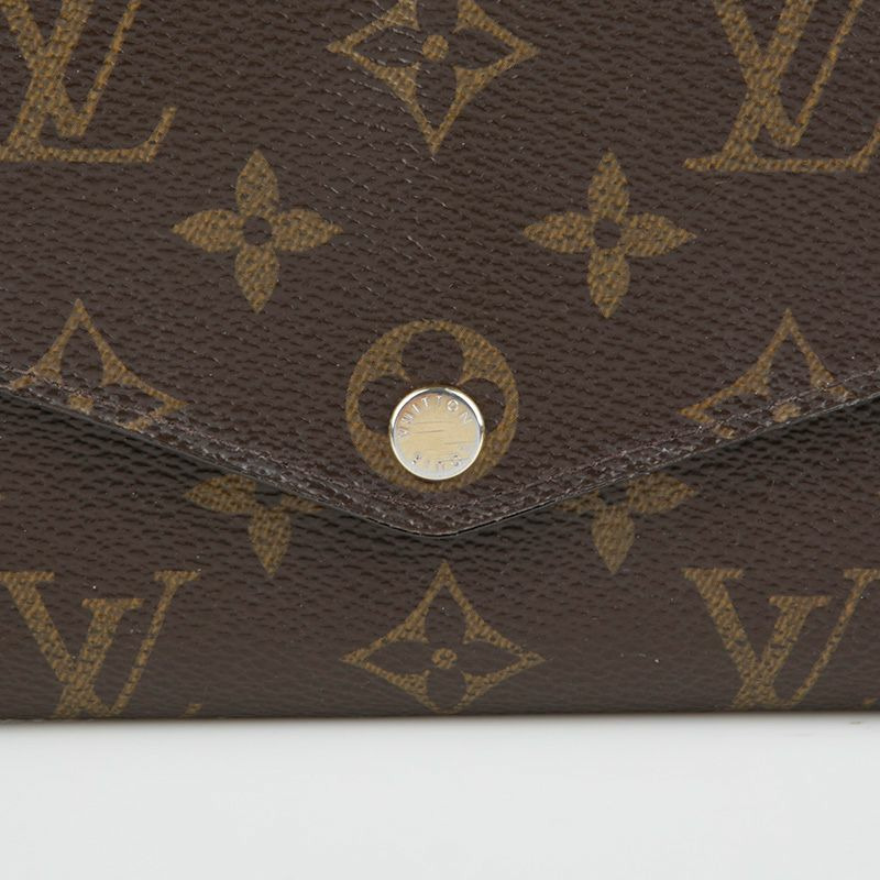 LOUIS VUITTON 大號字母帆布 Sarah 皮夾-1