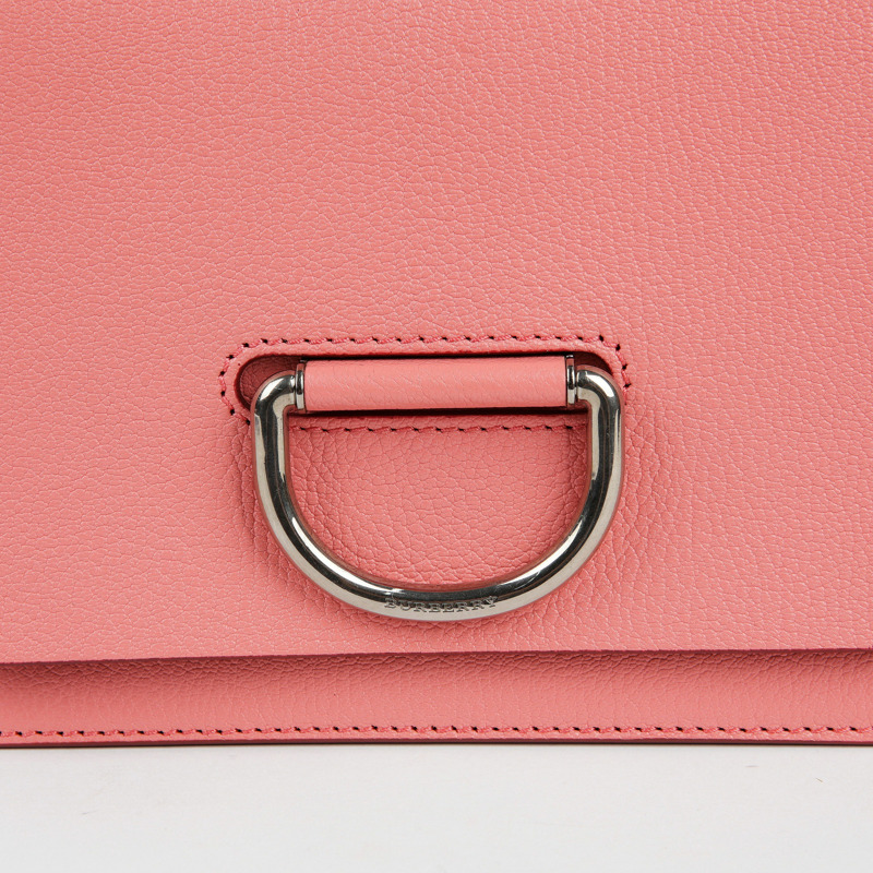 【包稅】BURBERRY 粉紅色皮革斜背包-3