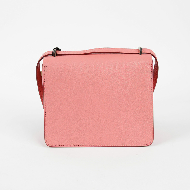 【包稅】BURBERRY 粉紅色皮革斜背包-4