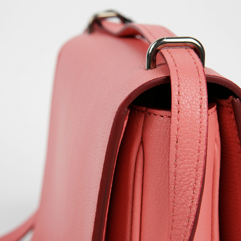 【包稅】BURBERRY 粉紅色皮革斜背包-8