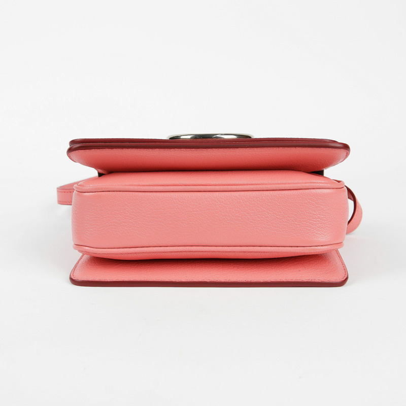 【包稅】BURBERRY 粉紅色皮革斜背包-9