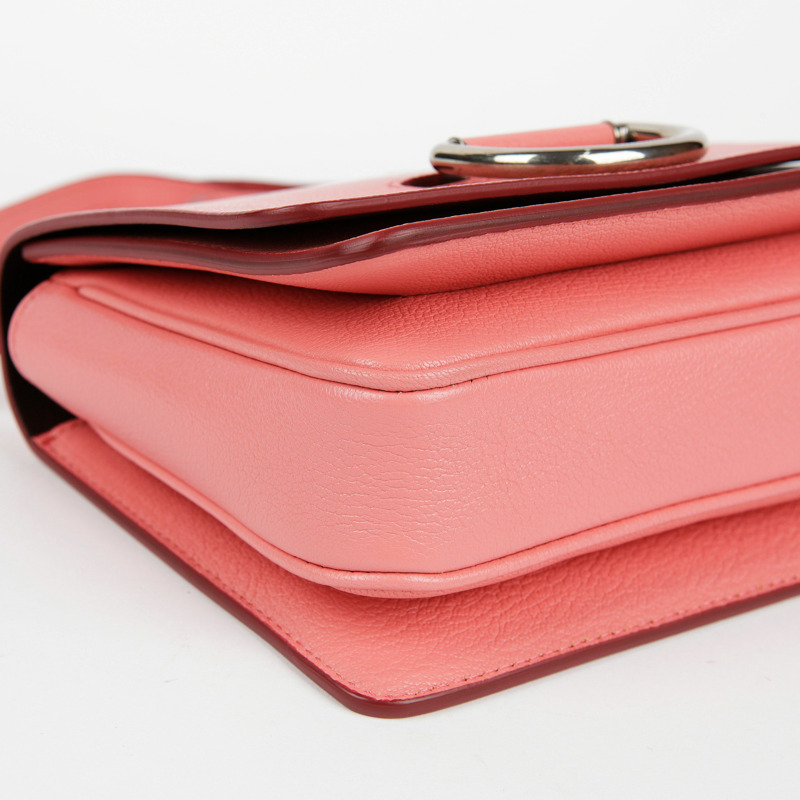 【包稅】BURBERRY 粉紅色皮革斜背包-11