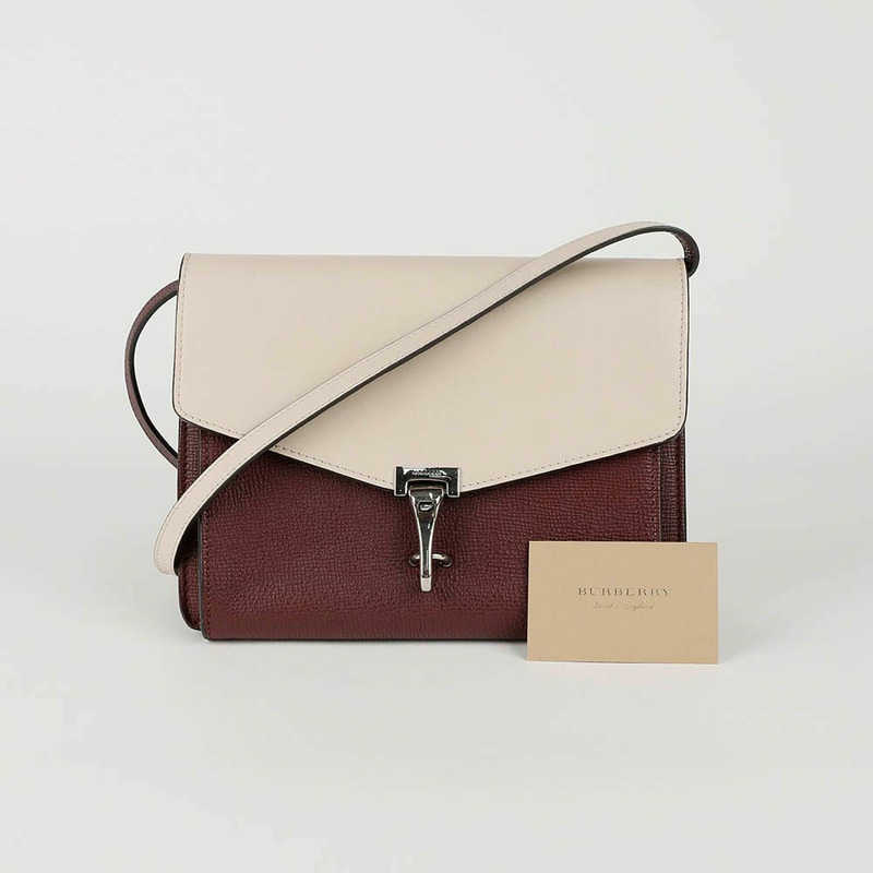 BURBERRY 雙色皮革 McKen 斜背包與肩背包-0