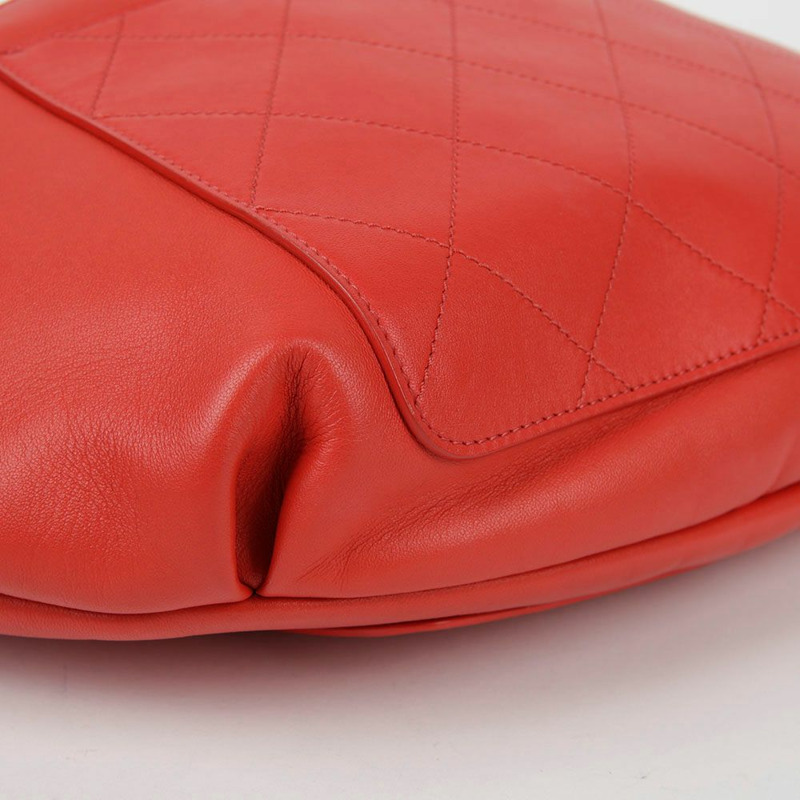 【包稅】CHANEL 紅色羊皮 Pharrell 聯名款單肩斜背包-12