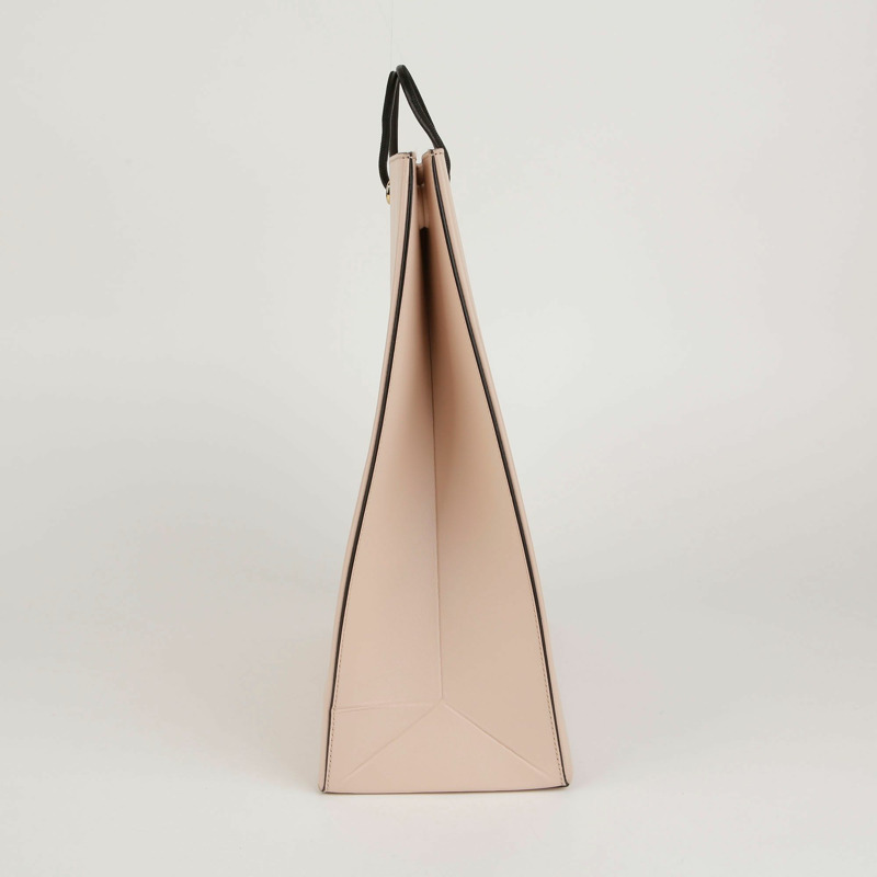 FENDI 中型粉紅小牛皮標誌購物托特單肩包-3