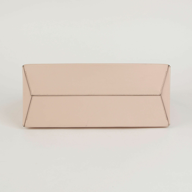 【包稅】FENDI 中型粉紅小牛皮Logo購物手提包與單肩包-4