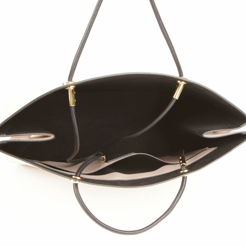 【包稅】FENDI 中型粉紅小牛皮Logo購物手提包與單肩包-8