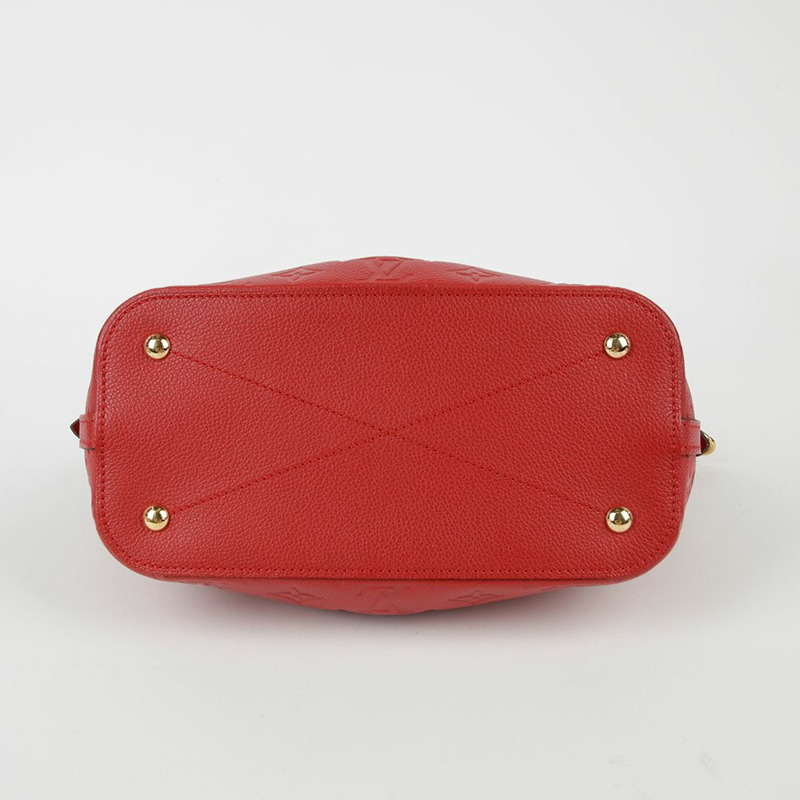 【包稅】LOUIS VUITTON PM 尺寸紅色 Monogram Émpreinte Majareng 手提包和單肩包-5