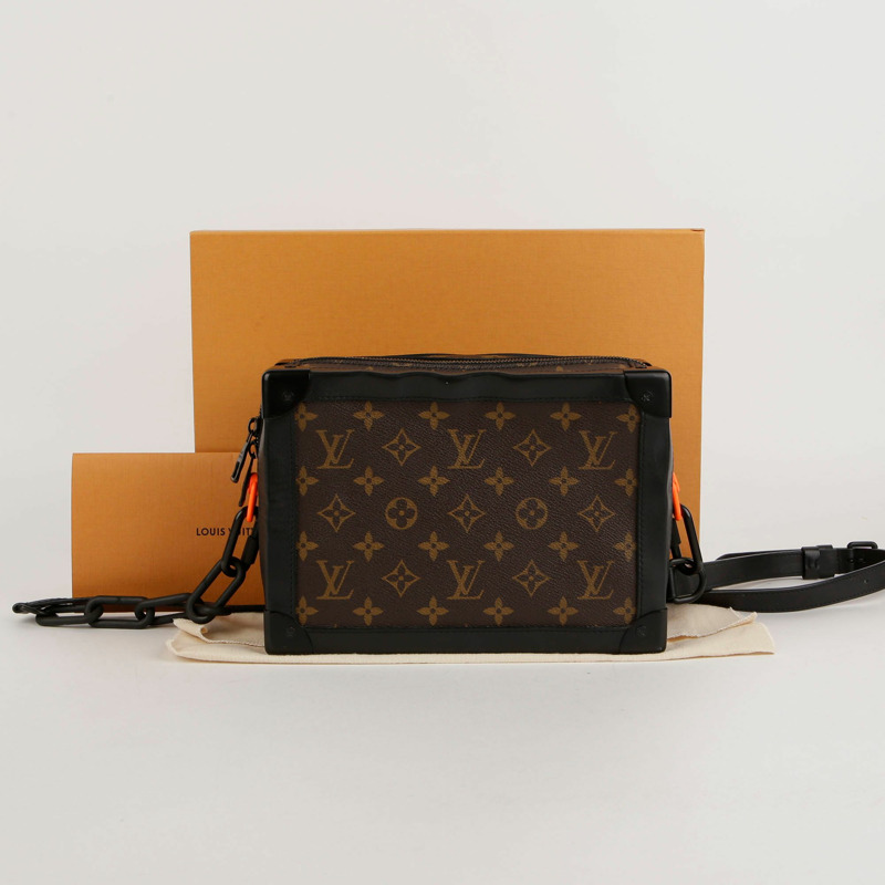 LOUIS VUITTON Monogram Macassar 帆布 Soft Trunk 單背包與斜背包-0