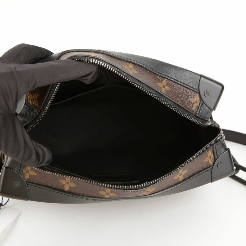 LOUIS VUITTON Monogram Macassar 帆布 Soft Trunk 單背包與斜背包-6