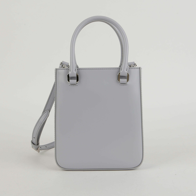 【包稅】PRADA 小號矢車菊色磨砂皮革手提單肩包-2