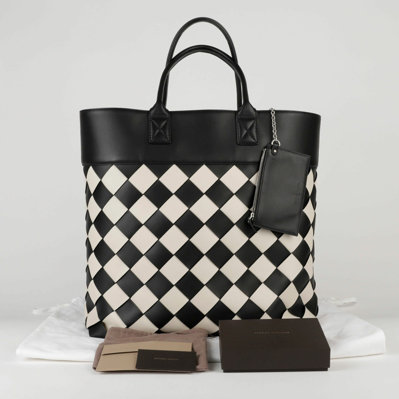 BOTTEGA VENETA Nero Mist Maxi Cava 手提包-0