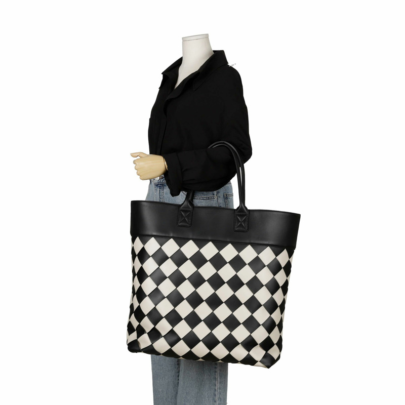 BOTTEGA VENETA Nero Mist Maxi Cava 手提包-7