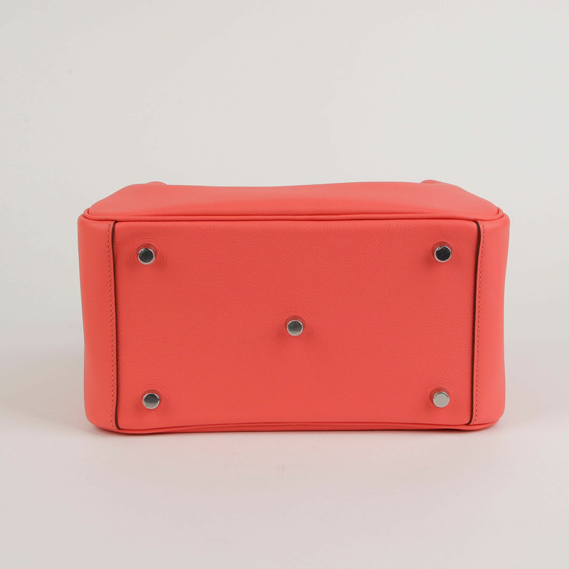 【包稅】HERMES 粉紅色 Evercolor 皮革 Lindy 手提包-3